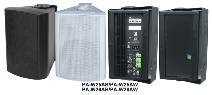 PA-W25AB/PA-W25AW/PA-W26AB/PA-W26AW 有源壁挂音箱
